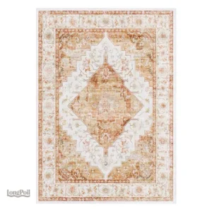 Tapis ancien rouge, effet vintage élégant pour décoration intérieure