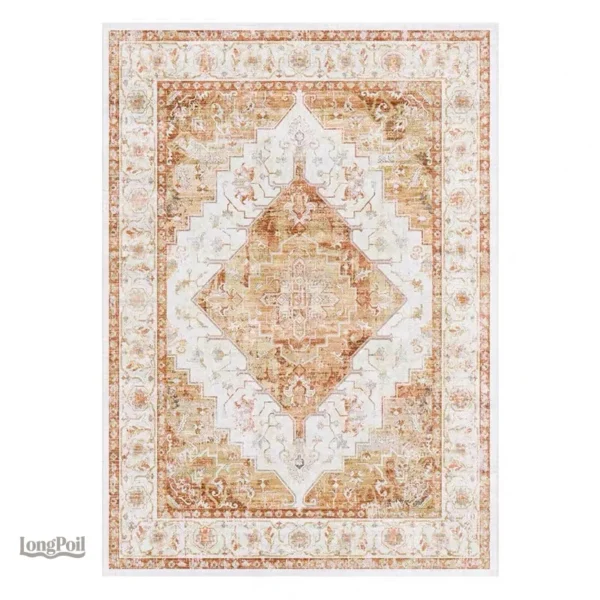 tapis-ancien-rouge-1 Tapis ancien rouge, effet vintage élégant pour décoration intérieure