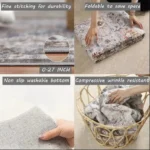 Tapis rouge vintage, allure antique, parfait pour embellir un espace