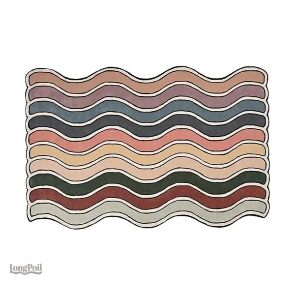 tapis-arc-en-ciel-beige-1 Tapis Arc-en-ciel Beige, design doux et coloré pour la décoration