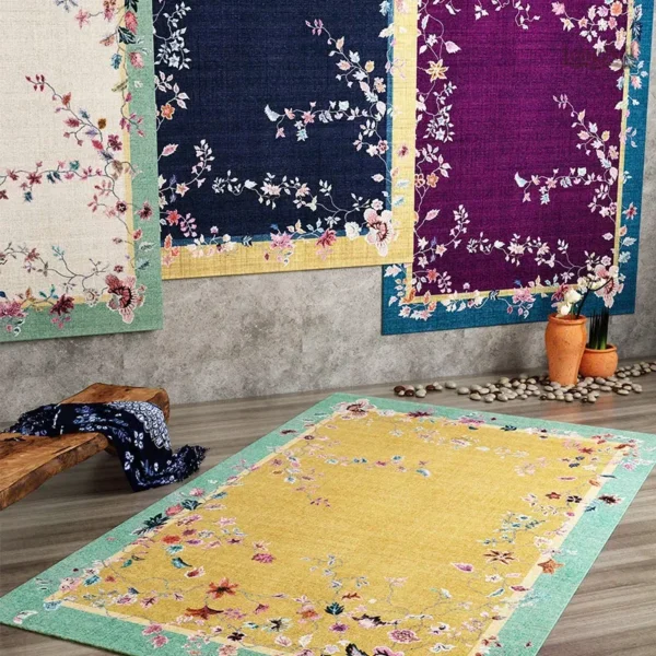 Tapis chinois traditionnel avec design asiatique
