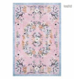 Tapis fleuri coloré pour décoration intérieure
