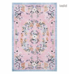 Tapis fleuri coloré pour décoration intérieure