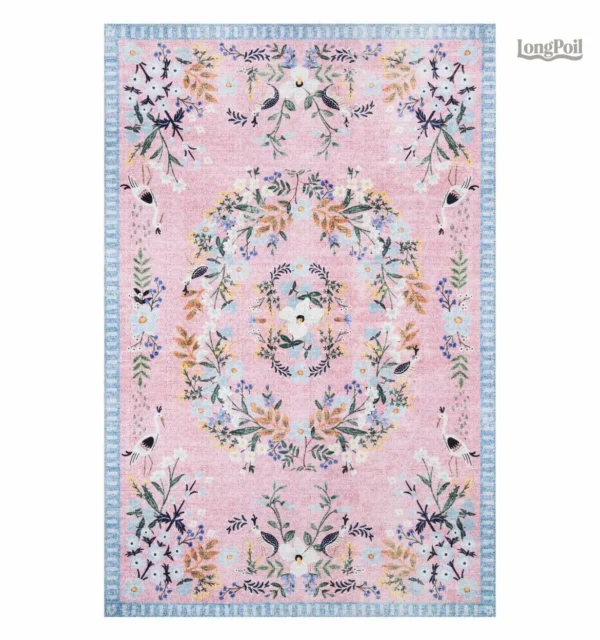 tapis-aux-fleurs-1 Tapis fleuri coloré pour décoration intérieure