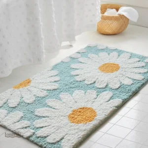 Tapis de bain doux et absorbant pour salle de bain