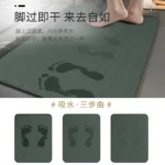 Tapis de bain en diatomite pour salle de bain moderne