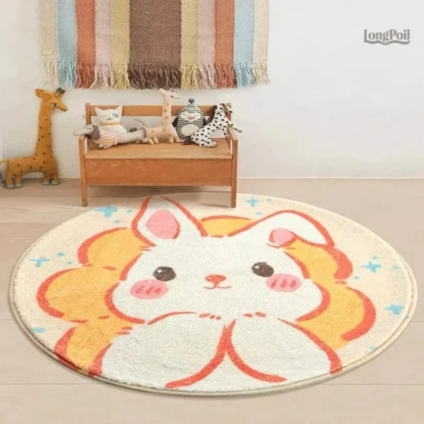 tapis-bebe-lapin-1 Tapis Bébé Lapin doux et coloré pour le jeu des enfants