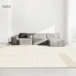 Tapis beige élégant pour chambre