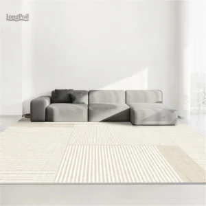 Tapis beige élégant pour chambre
