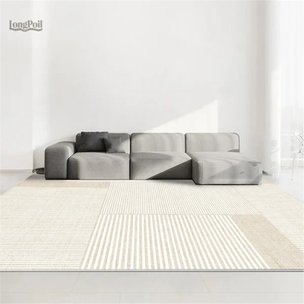 Tapis beige élégant pour chambre
