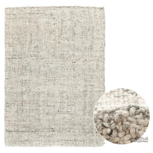 Tapis en laine beige, style élégant et moderne