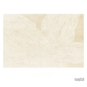 Tapis beige moderne au design épuré et contemporain