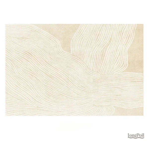 Tapis beige moderne au design épuré et contemporain