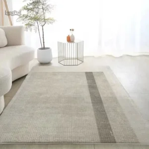 Tapis à Poils Ras Beige, design moderne et élégant