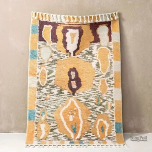 Tapis Berbère Beige, design artisanal et élégant pour la maison