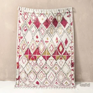 Tapis Berbère traditionnel aux motifs artisanaux