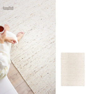 Tapis blanc en laine, élégant et confortable pour tout intérieur