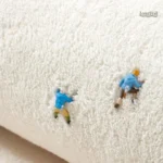 Tapis marbré blanc, style contemporain pour intérieur chic