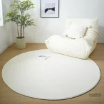 Tapis blanc uni élégant pour décoration intérieure