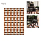 Design élégant avec un motif damier pour décoration intérieure