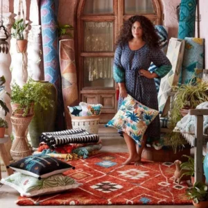 Tapis bohème aux motifs uniques et colorés