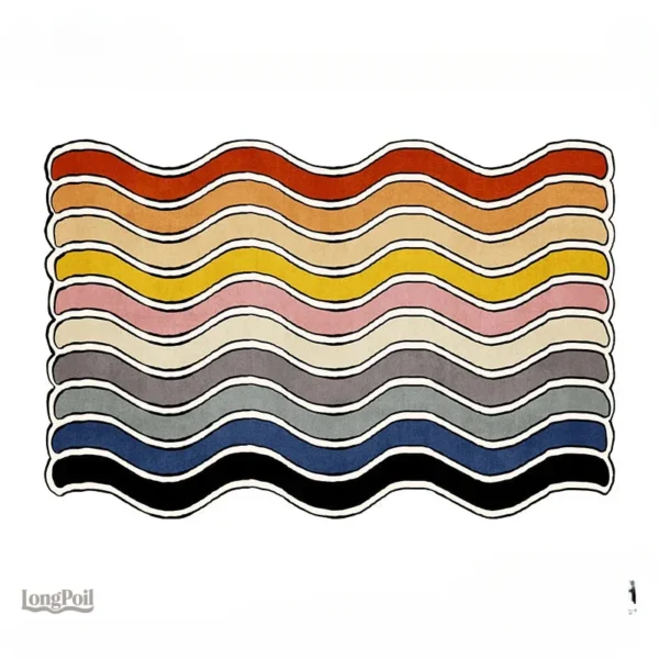 Tapis Arc-en-ciel pour chambre, design coloré et ludique