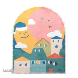 Tapis enfant fille doux et coloré pour une chambre accueillante