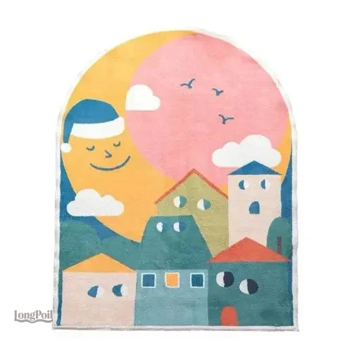 tapis-chambre-enfant-fille-1 Tapis enfant fille doux et coloré pour une chambre accueillante