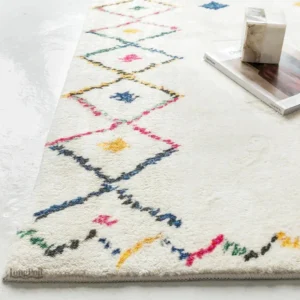 Tapis Chambre au style ethnique, motifs variés et élégants