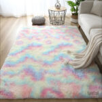 Tapis Fluffy pour chambre, doux et confortable