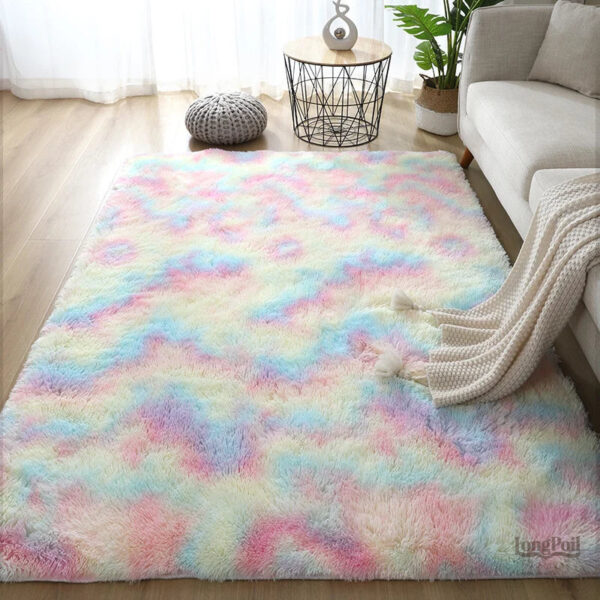 tapis-chambre-fluffy-1 Tapis Fluffy pour chambre, doux et confortable