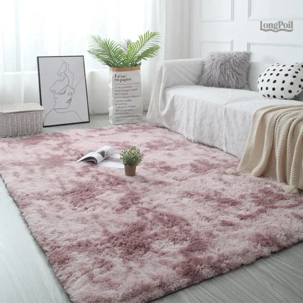 tapis-chambre-fluffy-rose-1 Tapis Fluffy Rose pour chambre à coucher