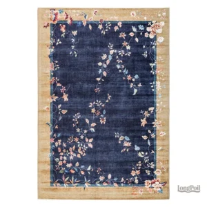 Tapis Chinois Bleu élégant pour décoration intérieure