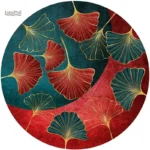 Tapis Chinois Rond aux motifs traditionnels élégants