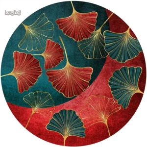 Tapis Chinois Rond aux motifs traditionnels élégants