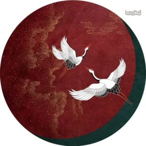 Tapis Chinois Rouge élégant et traditionnel pour un intérieur chaleureux