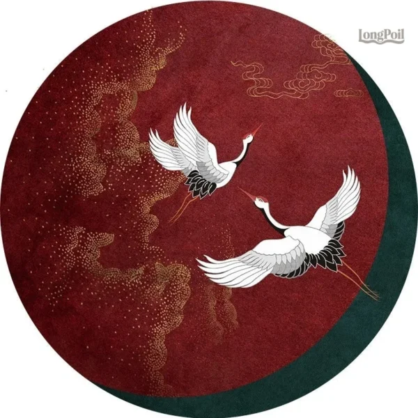 tapis-chinois-rouge-1 Tapis Chinois Rouge élégant et traditionnel pour un intérieur chaleureux