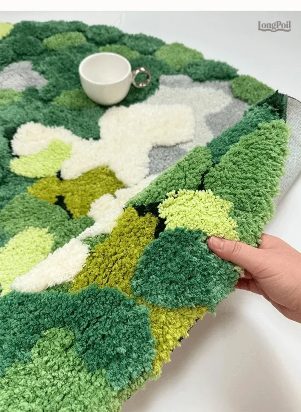 Tapis moderne en design graphique coloré
