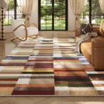 Tapis moderne coloré au design contemporain