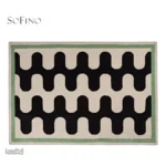Tapis haut de gamme contemporain en design luxueux