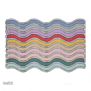 Tapis arc-en-ciel coloré pour une décoration ludique