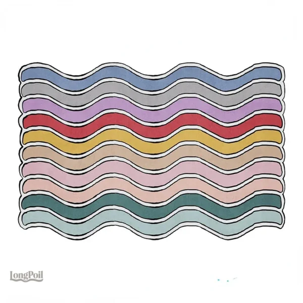 Tapis arc-en-ciel coloré pour une décoration ludique