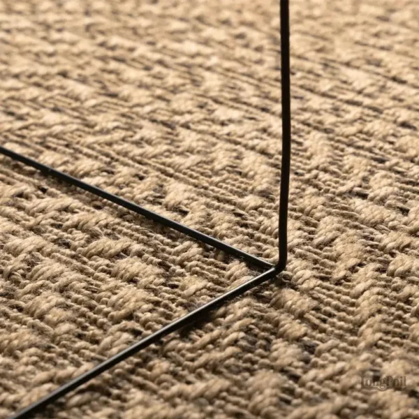 Tapis jute élégant pour entrée