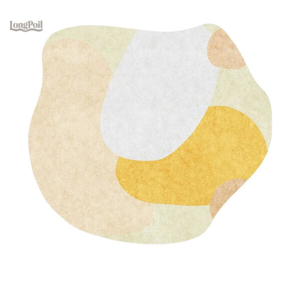 Tapis créatif jaune pour chambre de bébé