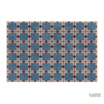 Tapis damier bleu, design élégant pour décoration moderne