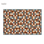 Tapis damier coloré, design moderne et élégant pour votre intérieur