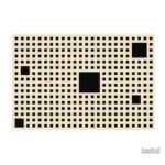 Tapis damier noir et blanc élégant pour décoration intérieure