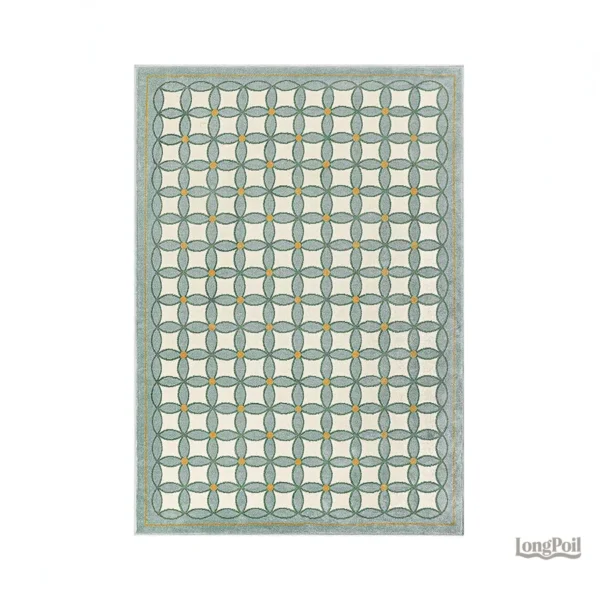 Tapis damier pour salon, design élégant et moderne