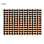 Tapis Damiers au design élégant en noir et blanc