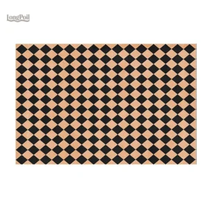 Tapis Damiers au design élégant en noir et blanc